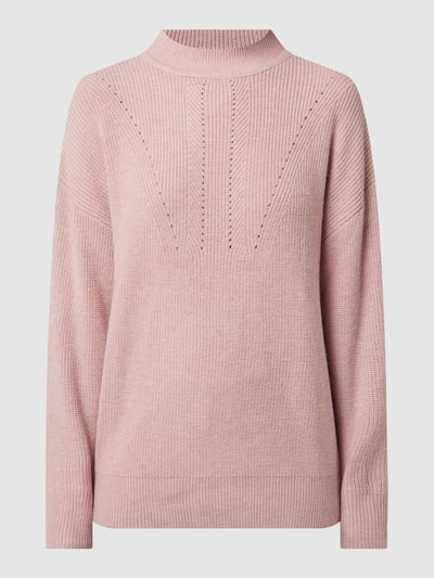 Mango Pullover mit Lochmuster Modell 'Villa' Rosa 2