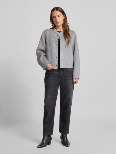 Rich & Royal Jack van wolmix met steekzakken Lichtgrijs - 1