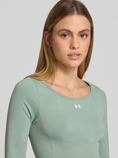 Under Armour Shirt met lange mouwen en labelprint Rietgroen - 3