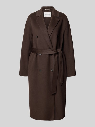 Marc O'Polo Relaxed Fit Mantel aus Woll-Mix Dunkelbraun 2