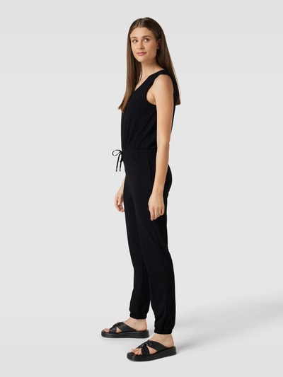 D´Etoiles Casiope Jumpsuit met ronde hals, model 'Ecetera' Zwart - 4