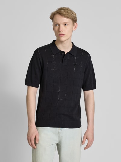Levi's® Koszulka polo z prążkowanymi wykończeniami Czarny 4