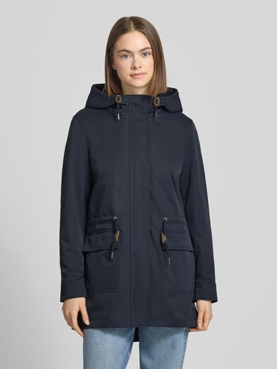 ONLY Regular fit parka met tunnelkoord Model 'LOUISE' Donkerblauw - 4