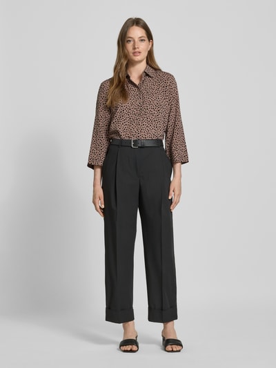 Christian Berg Woman Hemdbluse mit Knopfleiste Mittelbraun 1