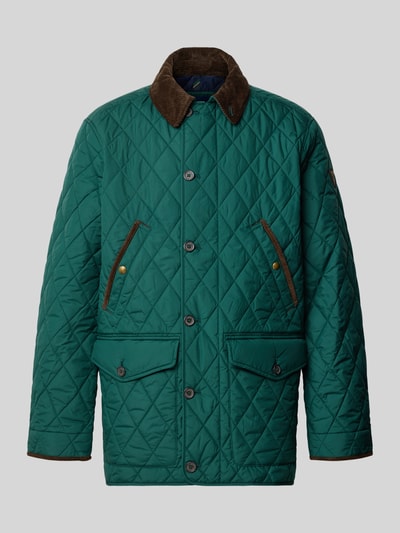 Polo Ralph Lauren Steppmantel mit Cordkragen Gruen 1