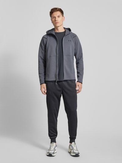 Under Armour Sweatjacke mit Zweiwege-Reißverschluss Modell 'Unstoppable' Anthrazit 1