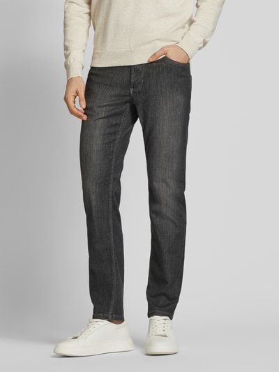 Christian Berg Men Jeans mit 5-Pocket-Design Dunkelgrau 4