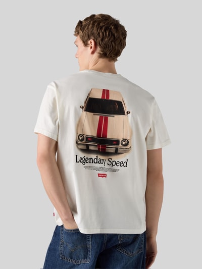 Levi's® relaxed fit T-shirt van puur katoen Offwhite - 1