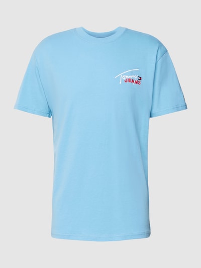 Tommy Jeans T-Shirt mit Label-Stitching Hellblau 2