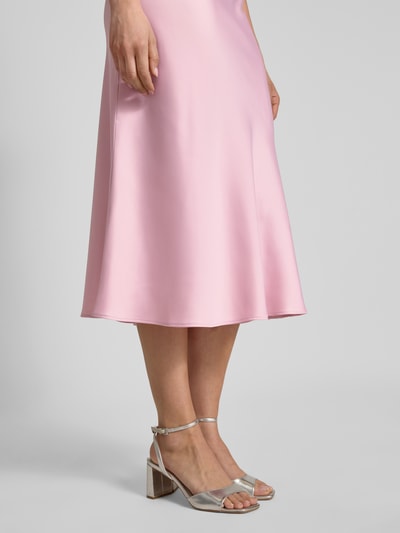 Selected Femme Midirok met ritssluiting, model 'LENA' Rosé - 3