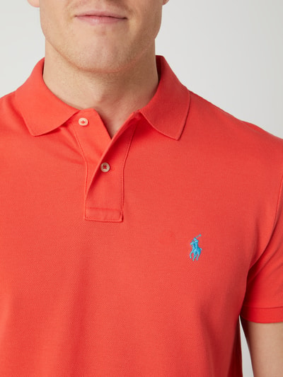 Polo Ralph Lauren Custom slim fit poloshirt van piqué Rood - 3