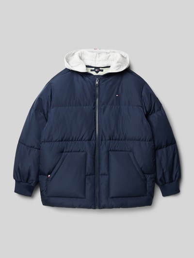 Tommy Hilfiger Teens Regular Fit Steppjacke mit Daunen-Feder-Füllung Marine 1