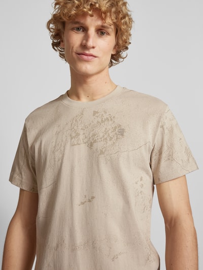 G-Star Raw T-Shirt mit Label-Stitching Beige 3