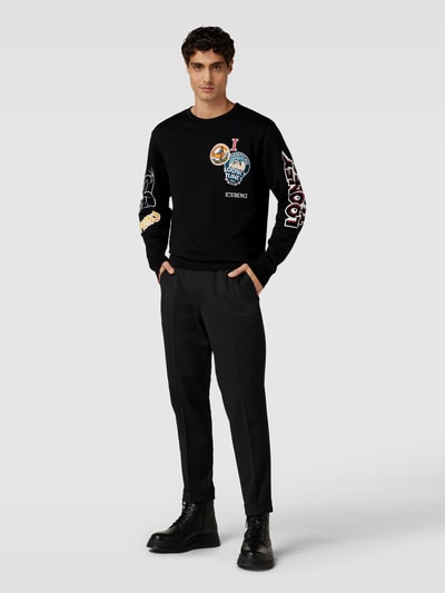 Iceberg Sweatshirt met Looney Tunes®-details Zwart - 1