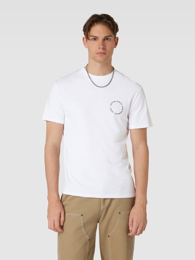 Jack & Jones T-Shirt mit Label-Print Modell 'SUNSET' Weiss 4