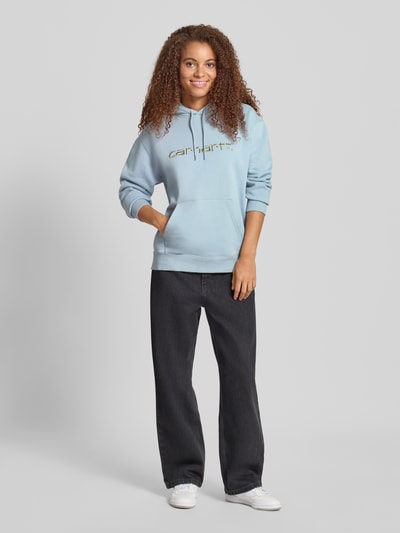 Carhartt Work In Progress Bluza z kapturem i kieszenią kangurką Jasnoniebieski 1