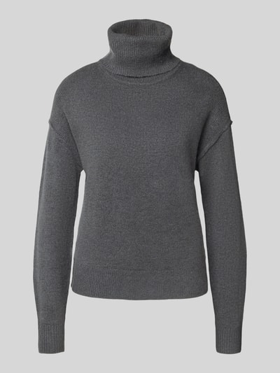 Christian Berg Woman Relaxed Fit Pullover in Strick-Optik Dunkelgrau 2