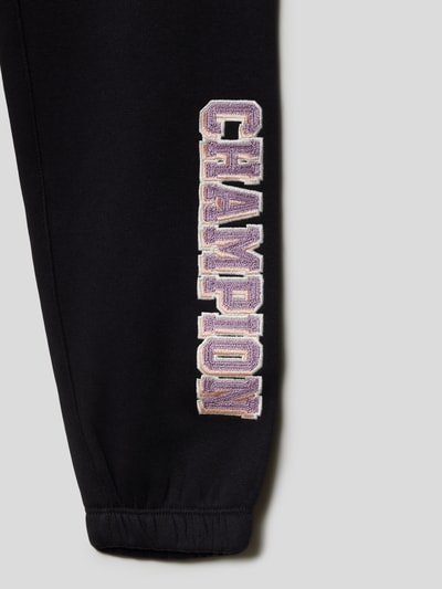 CHAMPION Sweatpants met labelstitching, model 'Rochester' Zwart - 2