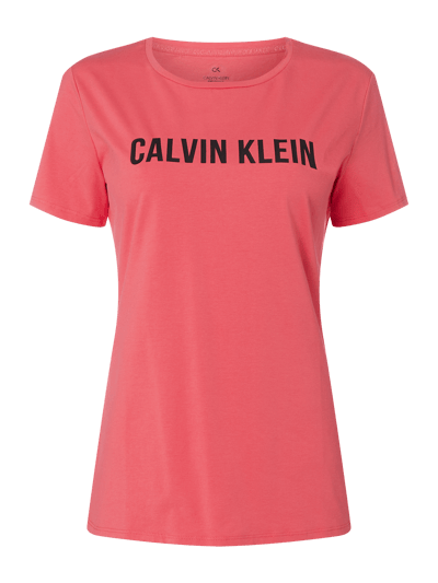 Calvin Klein Performance T-Shirt mit Logo-Print  Koralle 1