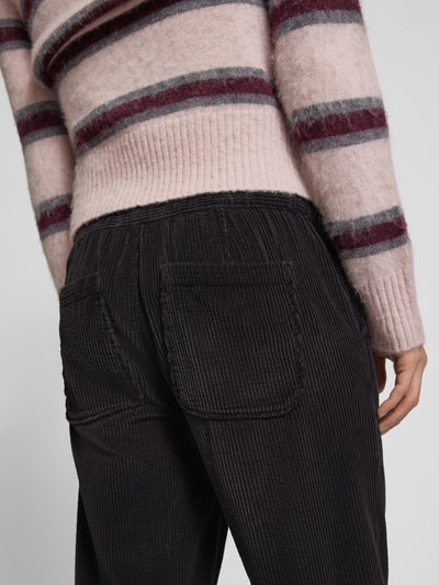 American Vintage Corduroy broek met elastische band, model 'PADOW' Donkergrijs - 3