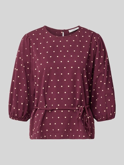 Marc O'Polo DENIM Regular Fit Blusentop aus reiner Baumwolle Bordeaux 1
