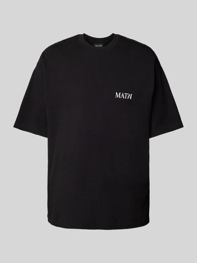 Review X MATW T-shirt z nadrukiem z logo — MATW X Review Czarny 2