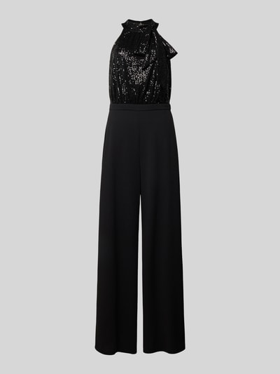 Swing Regular fit jumpsuit met pailletten Zwart - 2