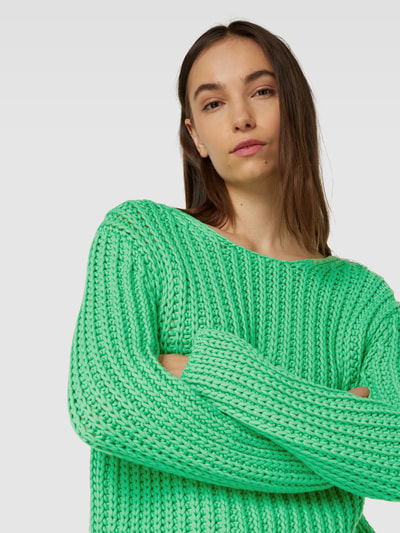 Marc O'Polo Gebreide pullover met ronde hals Groen - 3