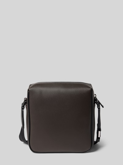 BOSS Reporter-Tasche aus genarbtem Leder Modell 'DAXTER_NS zip' Dunkelbraun 4