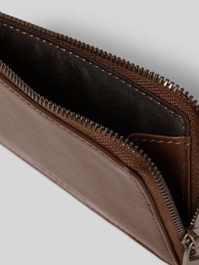 LIEBESKIND BERLIN Portemonnaie mit Logo-Prägung Dunkelbraun 3