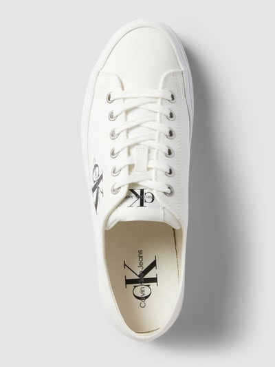 Calvin Klein Jeans Sneaker mit Label-Print Weiss 3