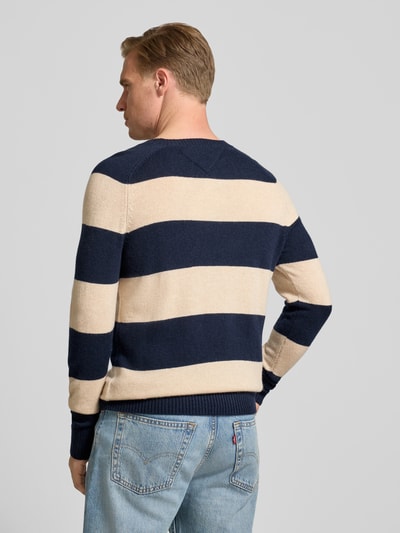 Tommy Hilfiger Regular Fit Strickpullover aus feinster Wolle  Marine Melange 5