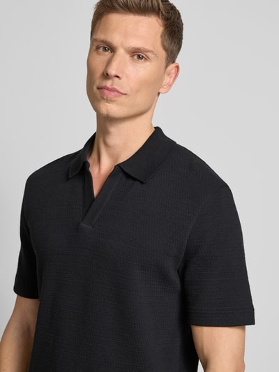 Marc O'Polo Regular fit poloshirt van een mix van katoen en elastaan Zwart - 3