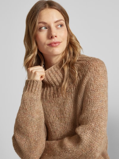 MAX&Co. Sweter z dzianiny z okrągłym dekoltem model ‘BERTA’ Camel 3