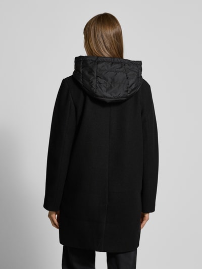 VERO MODA Regular fit lange jas met afneembare binnenkraag, model 'GRACE' Zwart - 5