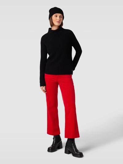 Cambio Bootcut corduroy broek in 5-pocketmodel, model 'FRANCESCA' Rood - 1