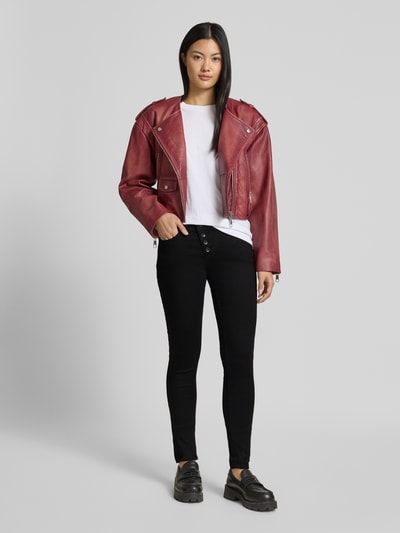 Buena Vista Skinny Fit Jeans mit asymmetrischer Knopfleiste Black 1