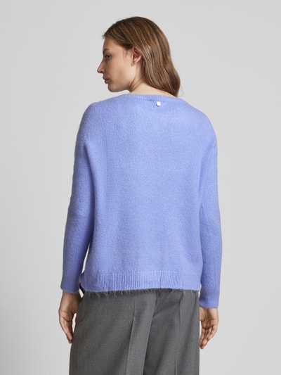 Rich & Royal Gebreide pullover met ribboorden Lila - 5