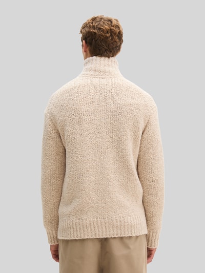 Marc O'Polo Strickjacke aus Schurwolle mit Stehkragen Beige 5