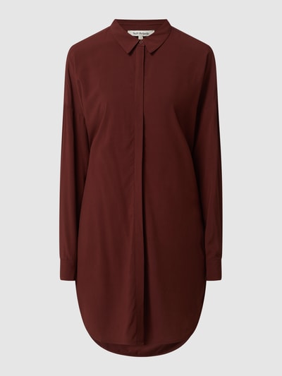 Soft Rebels Lange blouse met oversized schouders, model 'Freedom' Bordeaux - 2