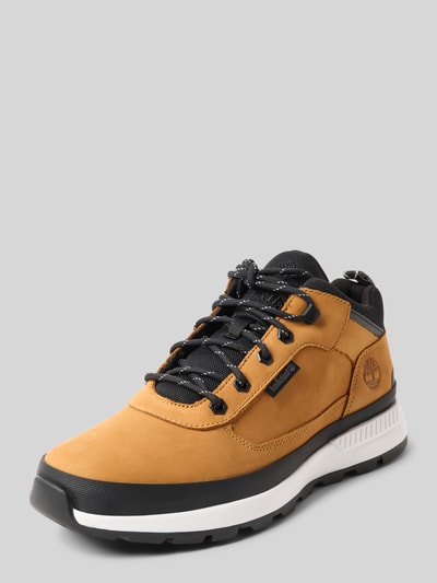 Timberland Boots van leermix met labeldetails Camel - 1