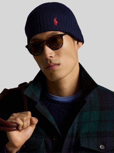 Polo Ralph Lauren Czapka z czystej wełny Ciemnoniebieski 1