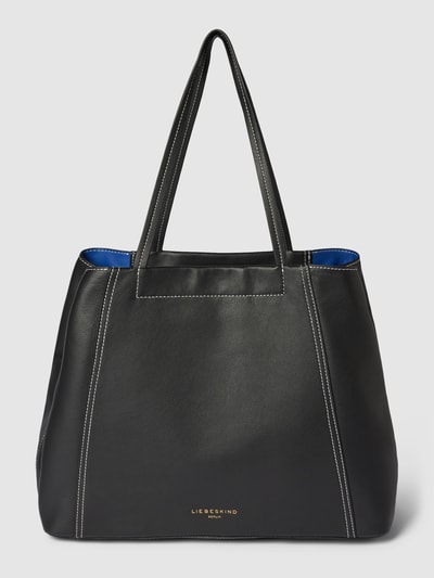 LIEBESKIND BERLIN Shopper aus Leder mit Label-Prägung Modell 'CHUDY' Black 2