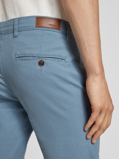 Jack & Jones Szorty o kroju regular fit z fakturowanym wzorem model ‘FURY’ Jasnoniebieski 3