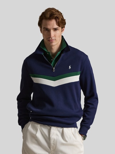 Polo Ralph Lauren regular fit schipperstrui van katoenmix Marineblauw - 4