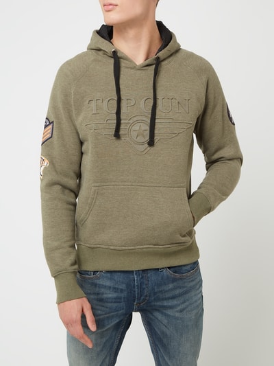 Top Gun Hoodie mit Logo Gruen 4