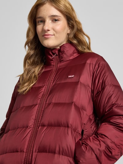 Levi's® Kurtka puchowa o kroju regular fit z detalem z logo model ‘POLLY’ Wiśniowy 3