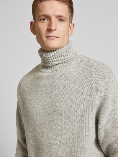 SELECTED HOMME Strickpullover mit Rollkragen Modell 'CODY' Hellgrau 3