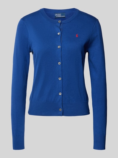 Polo Ralph Lauren Cardigan met logostitching Oceaanblauw - 2