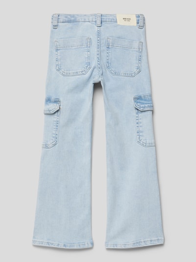 Mango Bootcut Jeans mit Cargotaschen Modell 'susi' Hellblau 3